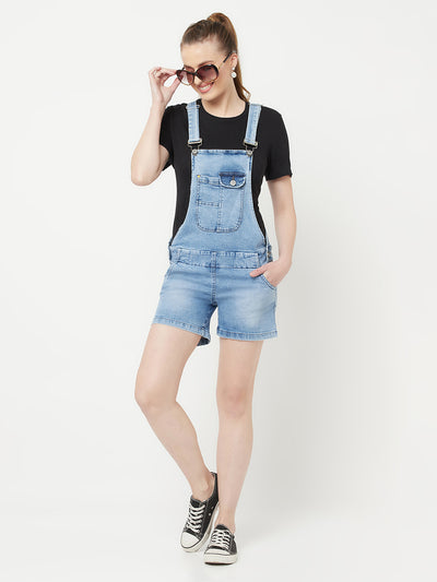 Blue Denim Dungarees - Women Dungarees