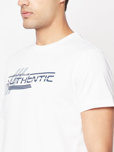 White Brand-Logo T-Shirt
