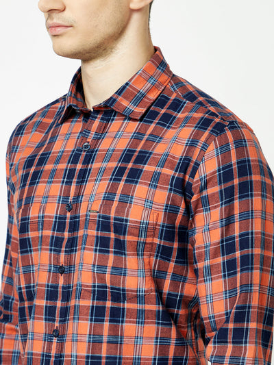  Orange Plaid Shirt