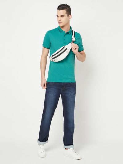 Green Polo T-Shirt - Men T-Shirts