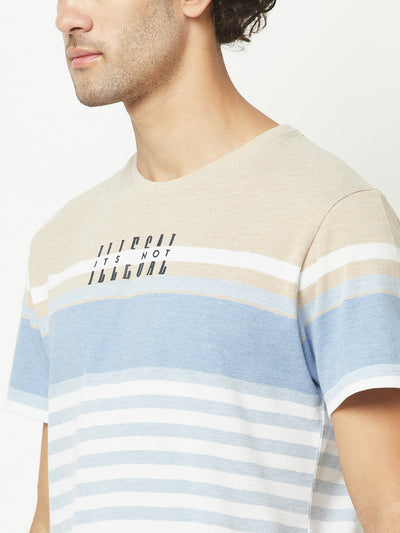  Legal Striped Casual T-Shirt