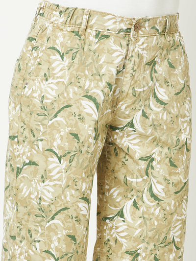  Fawn Green Floral Shorts 