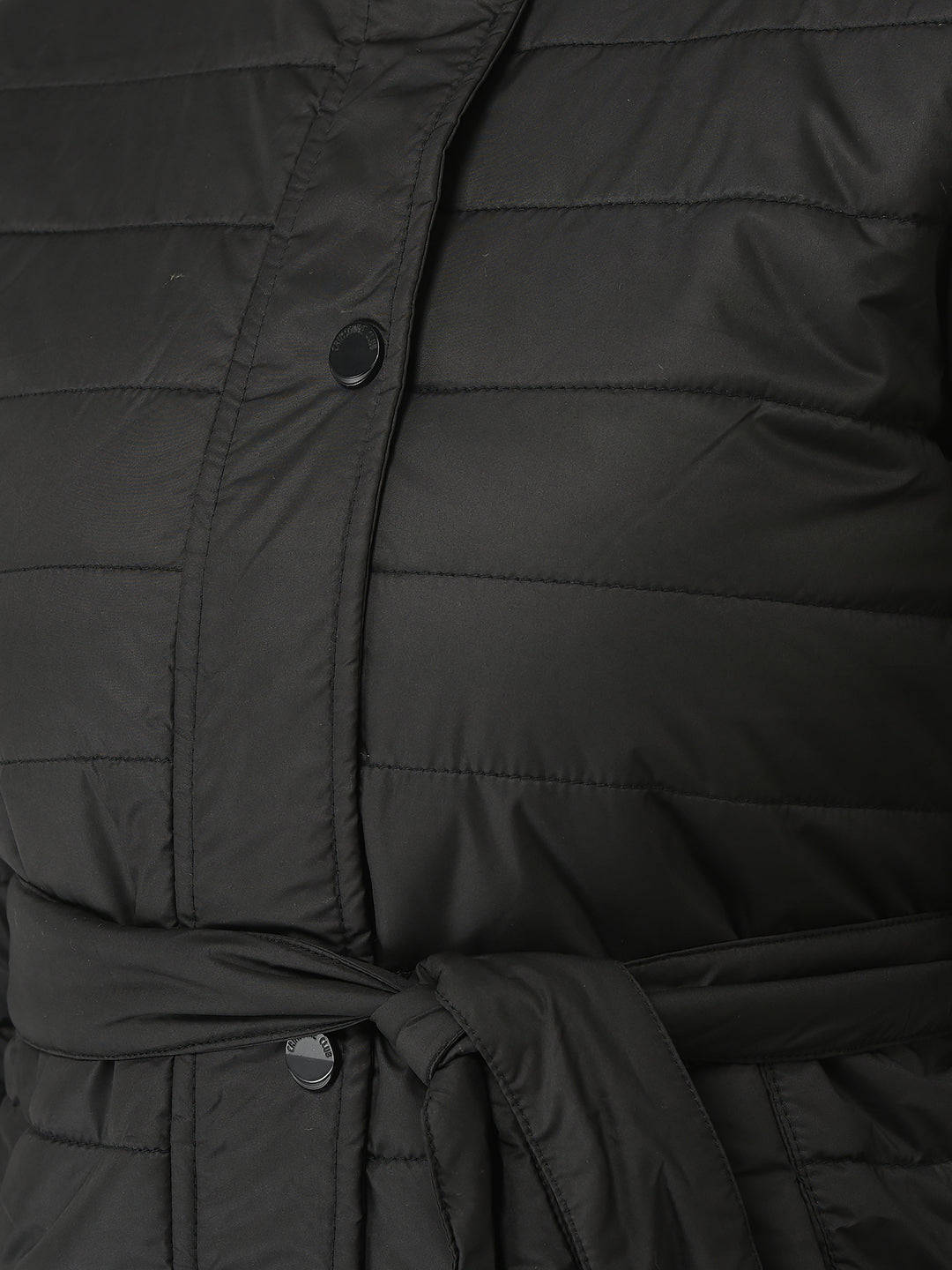  Brown Longline Tie-Up Jacket 