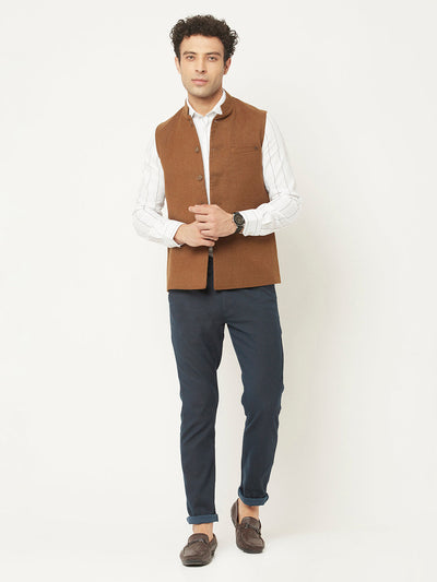  Waistcoat in Brown Tone