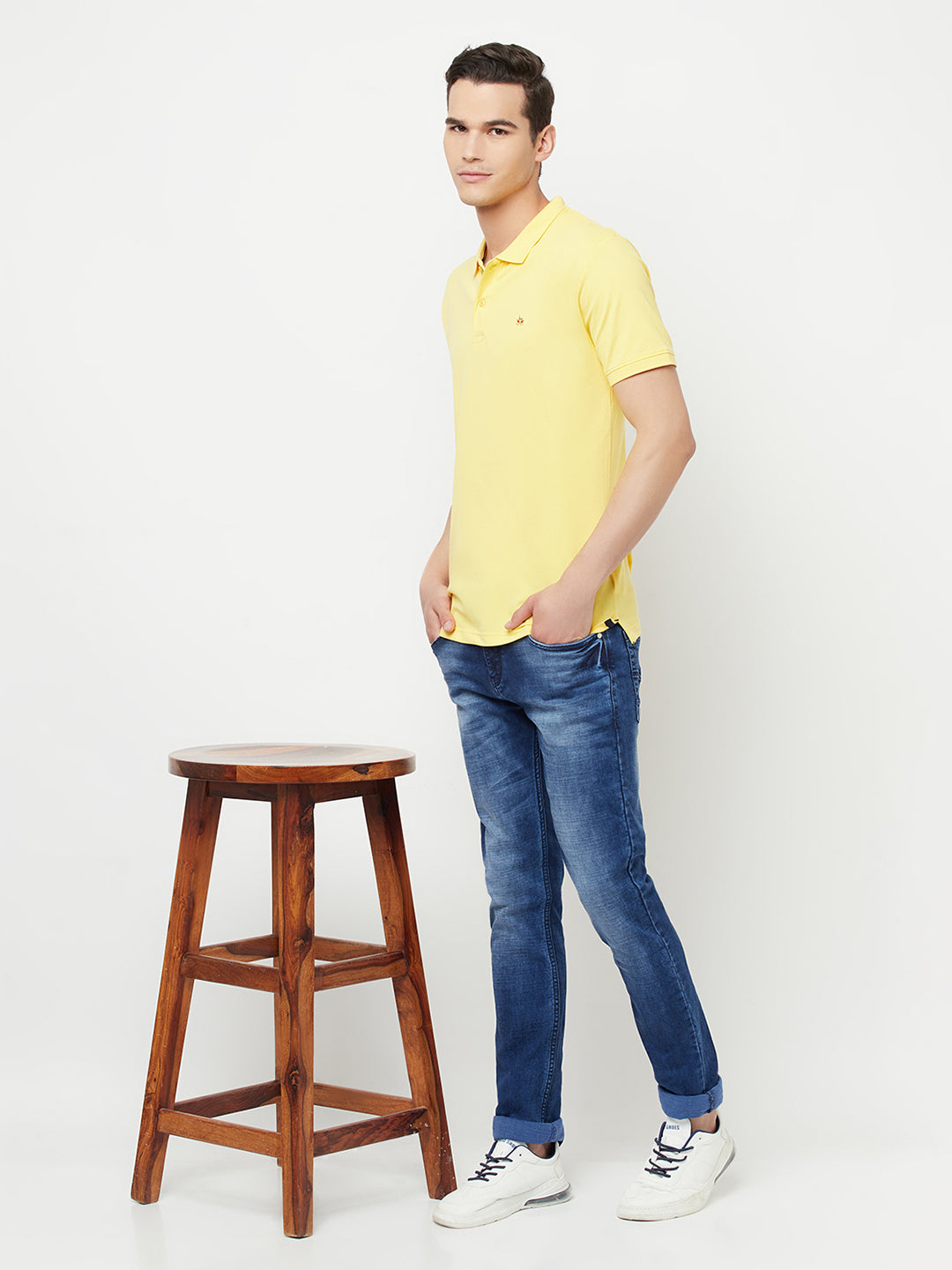 Yellow Polo T-Shirt - Men T-Shirts