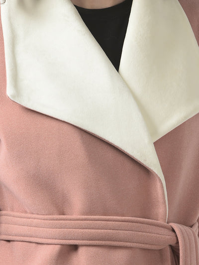  Belted Pink Overcoat