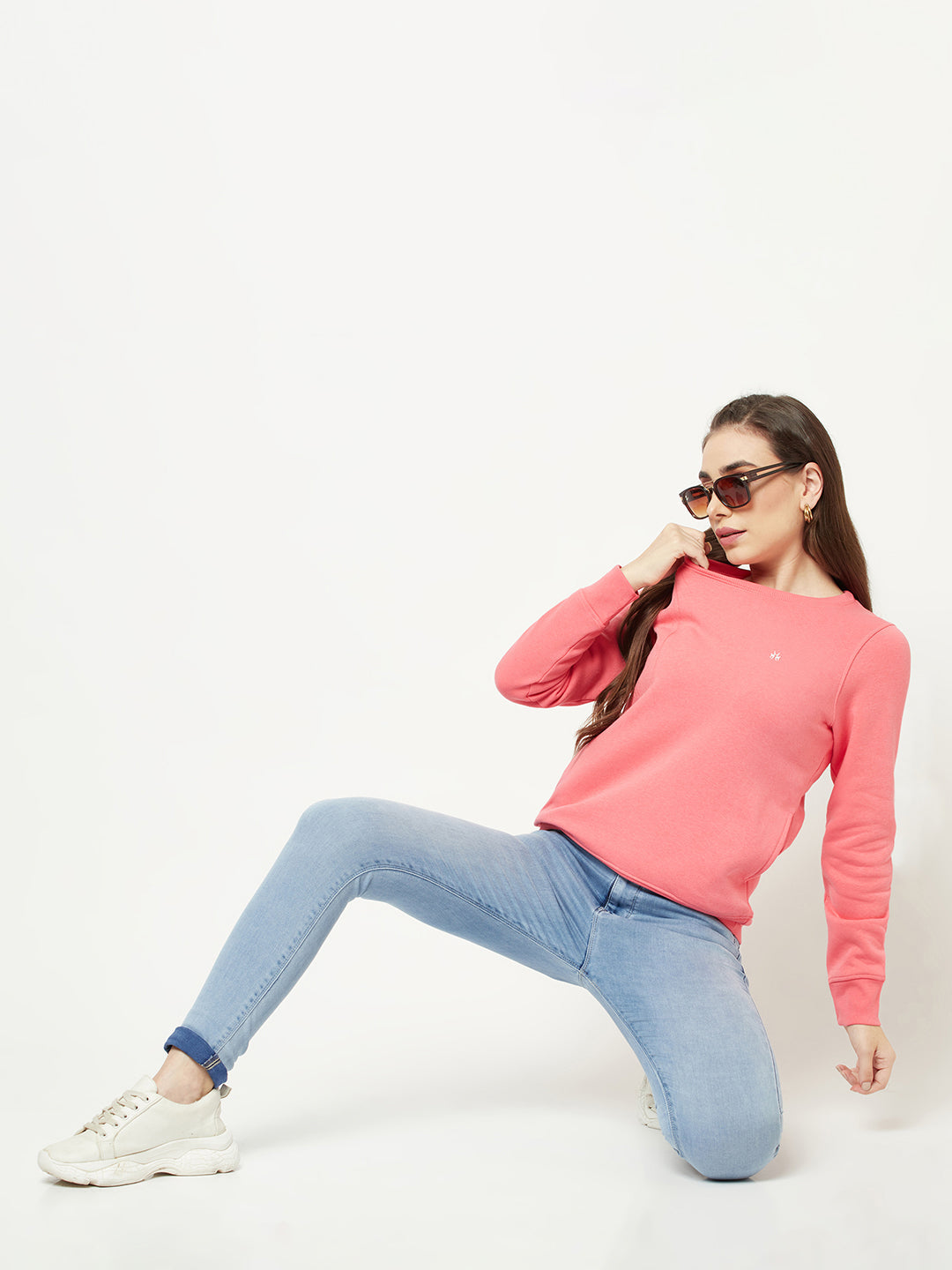  Coral Pink Sweatshirt 