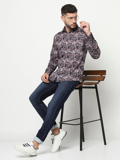 Multi-Colour Floral Shirt-Men Shirts-Crimsoune Club