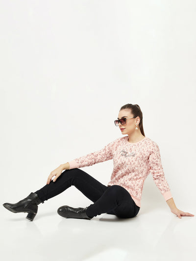  Pink Abstract Sweatshirt