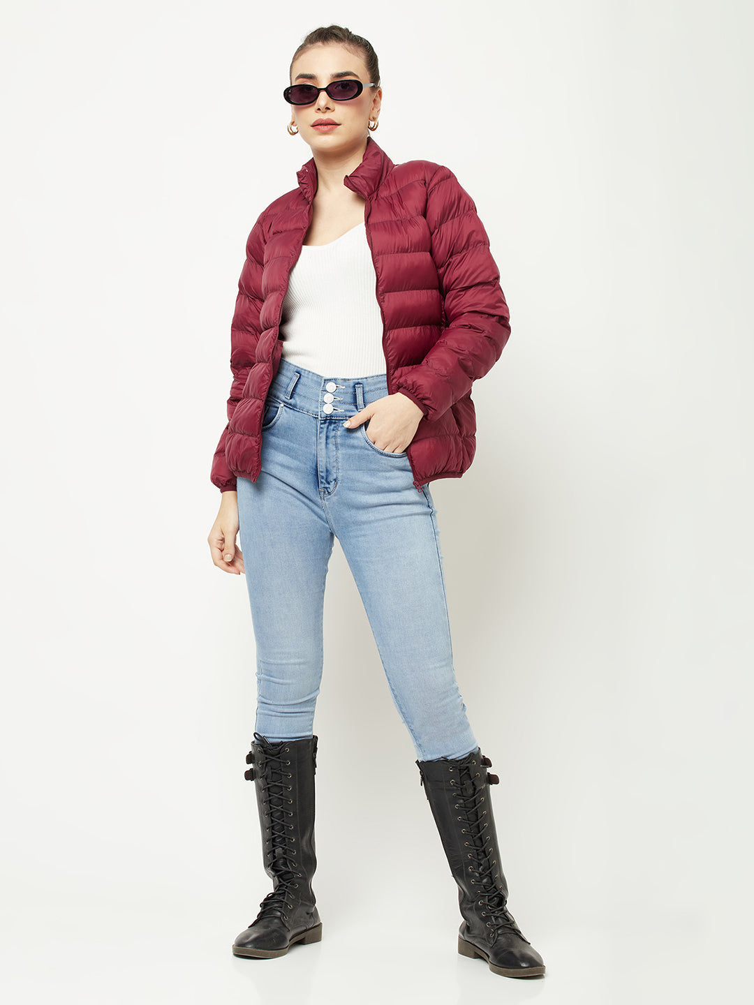   Cherry Puffer Jacket