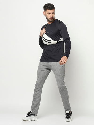 Grey Track Pants-Men Track Pants-Crimsoune Club