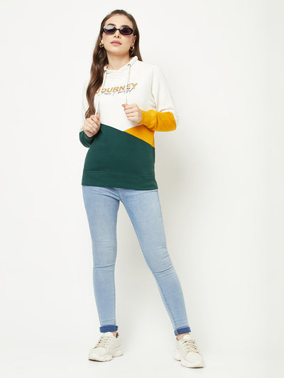  Multi-Colour Colour-Blocked Sweatshirt