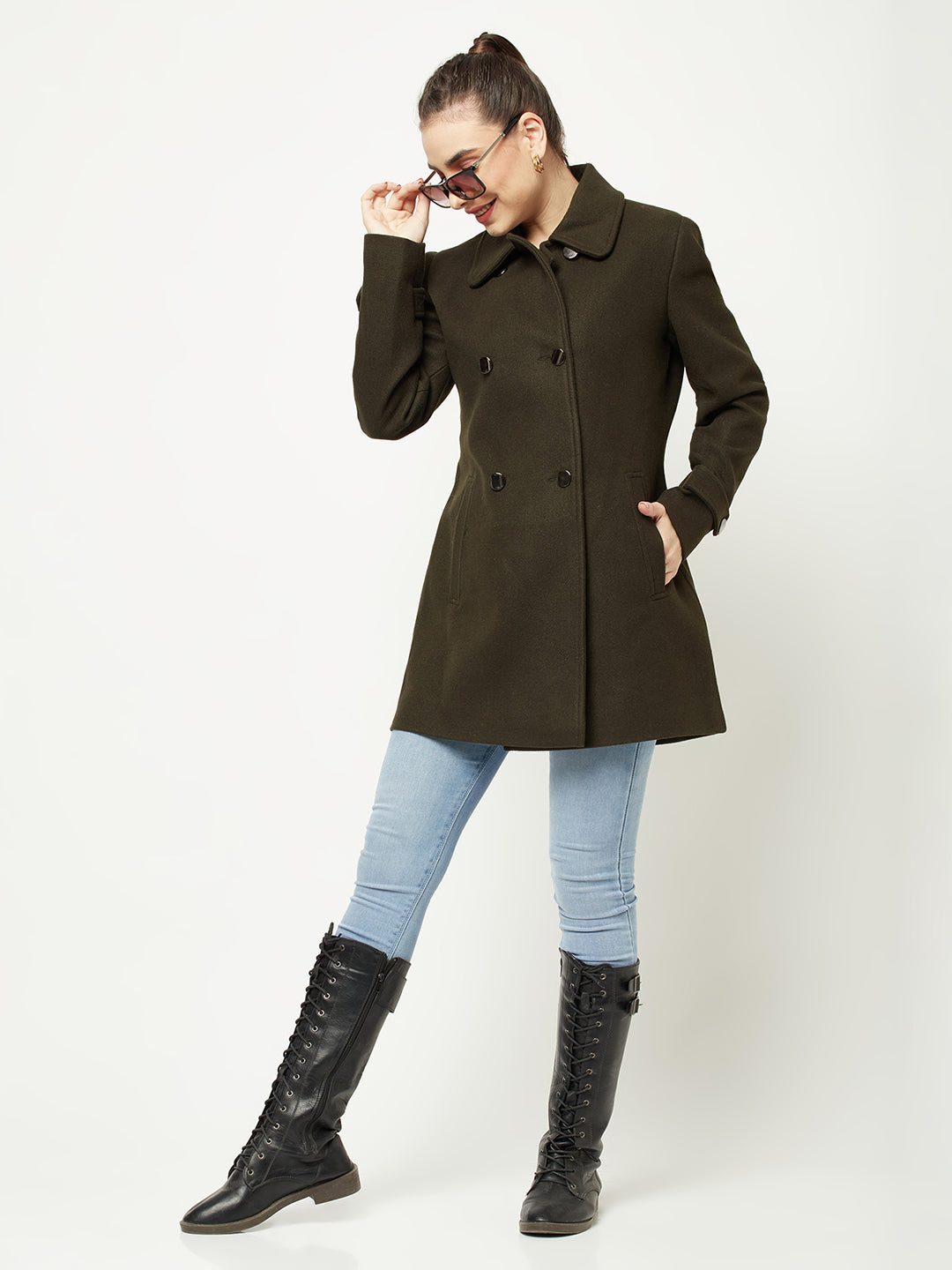  Olive Over-Coat