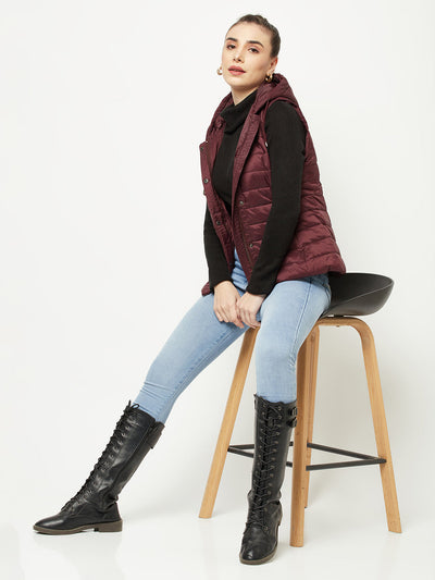  Maroon Padded Jacket