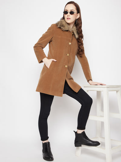 Brown Longline Blazer - Women Blazer