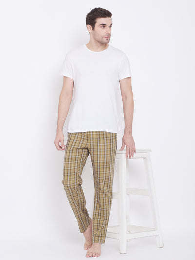 Checked Straight Lounge Pants - Men Lounge Pants