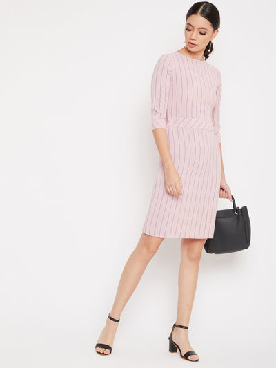 Pink Striped Dress - Women Dresses