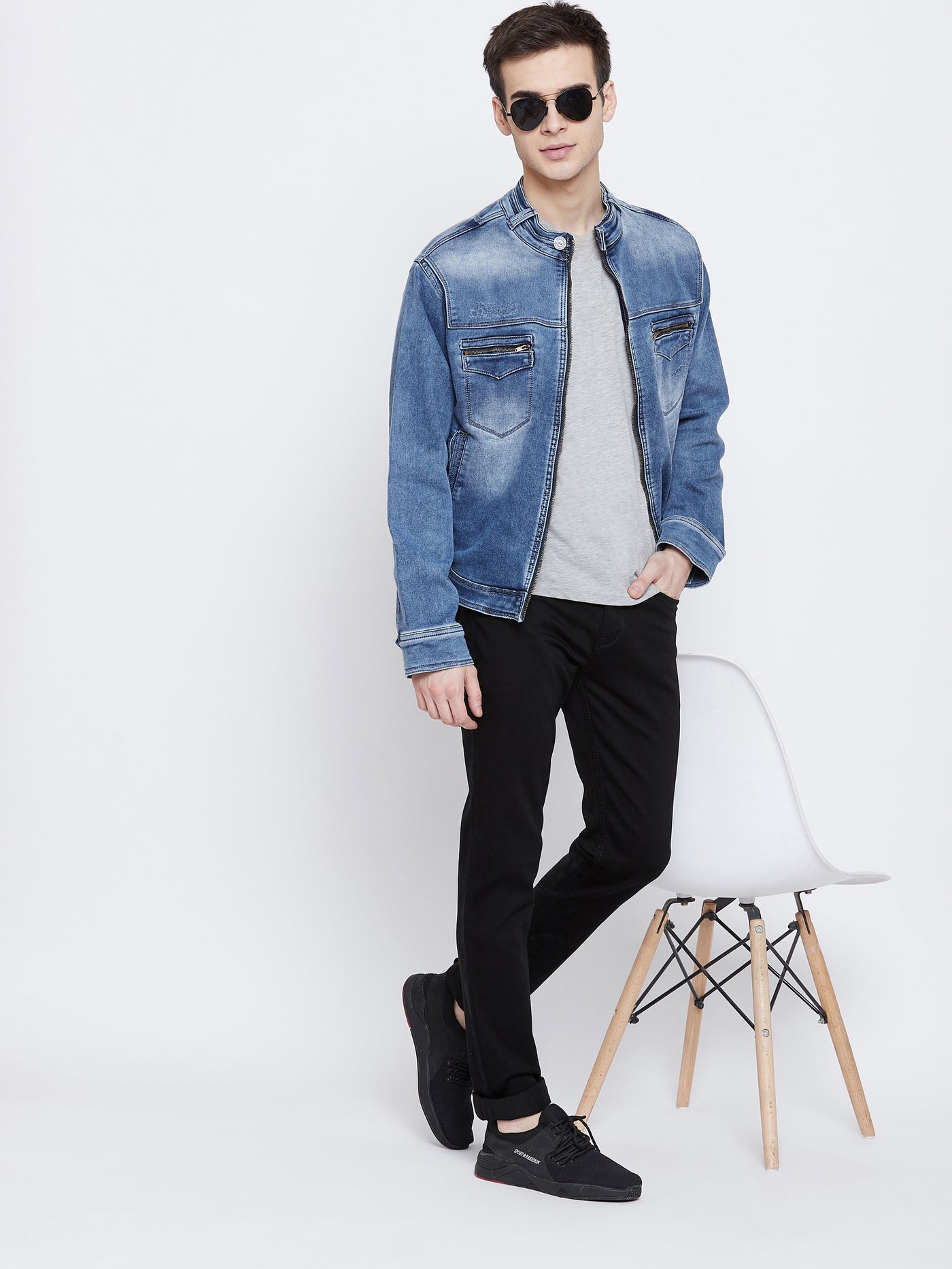 Blue Denim Jacket - Men Jacket