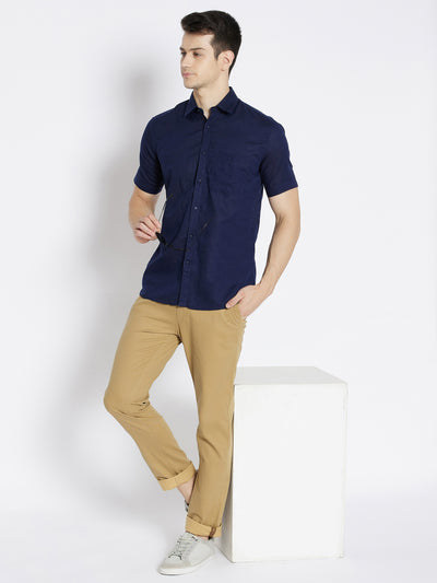 Navy Blue Slim Fit shirt - Men Shirts