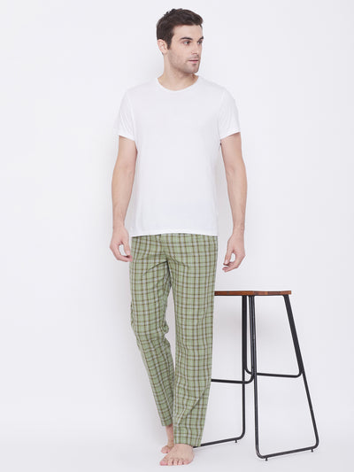 Checked Straight Lounge Pants - Men Lounge Pants