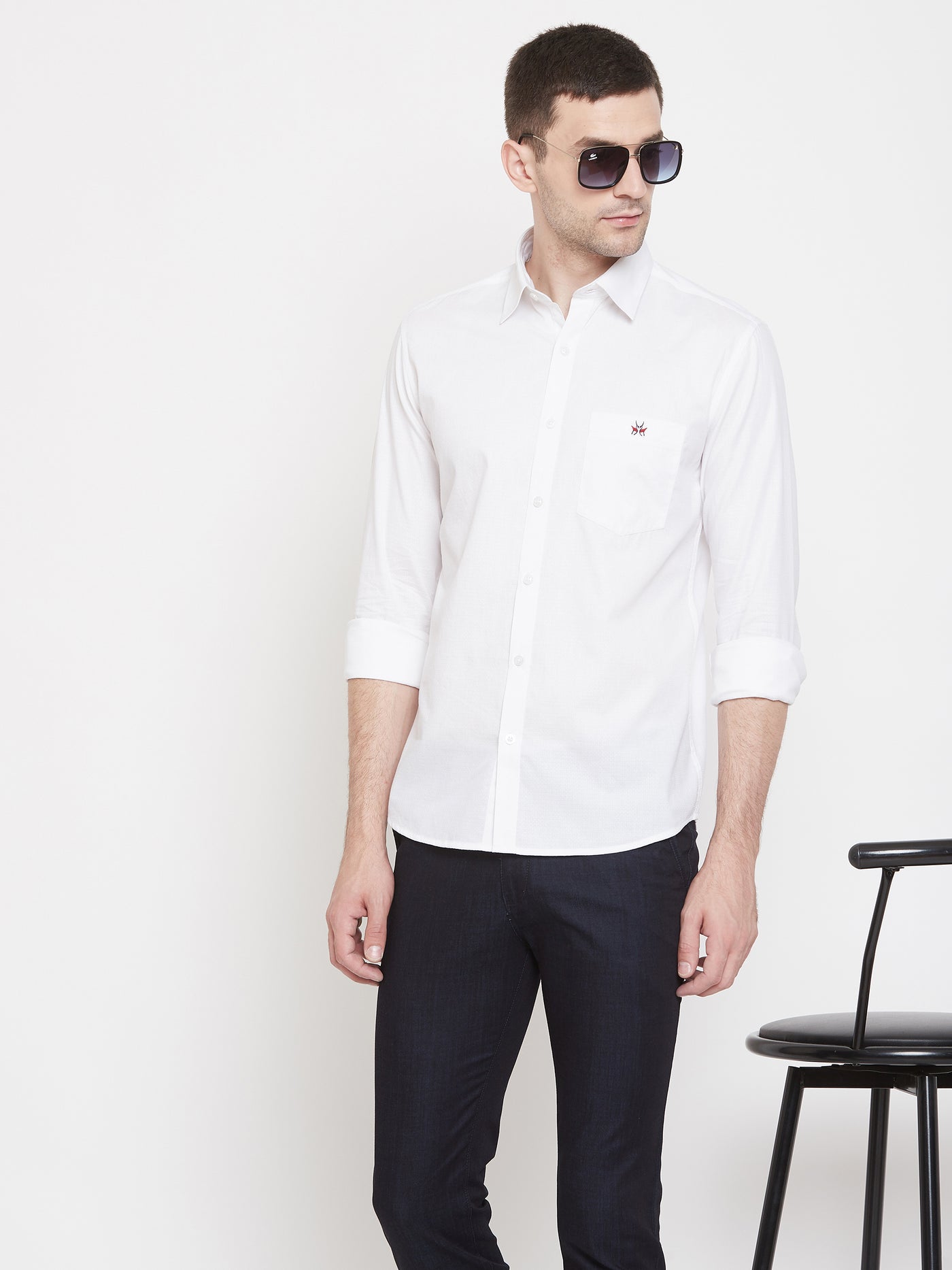 White Slim Fit shirt - Men Shirts