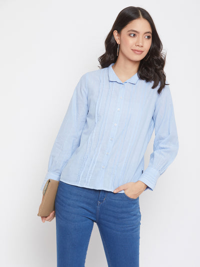 Full Sleeves V Neck Slim Fit shirt - Women Shirts