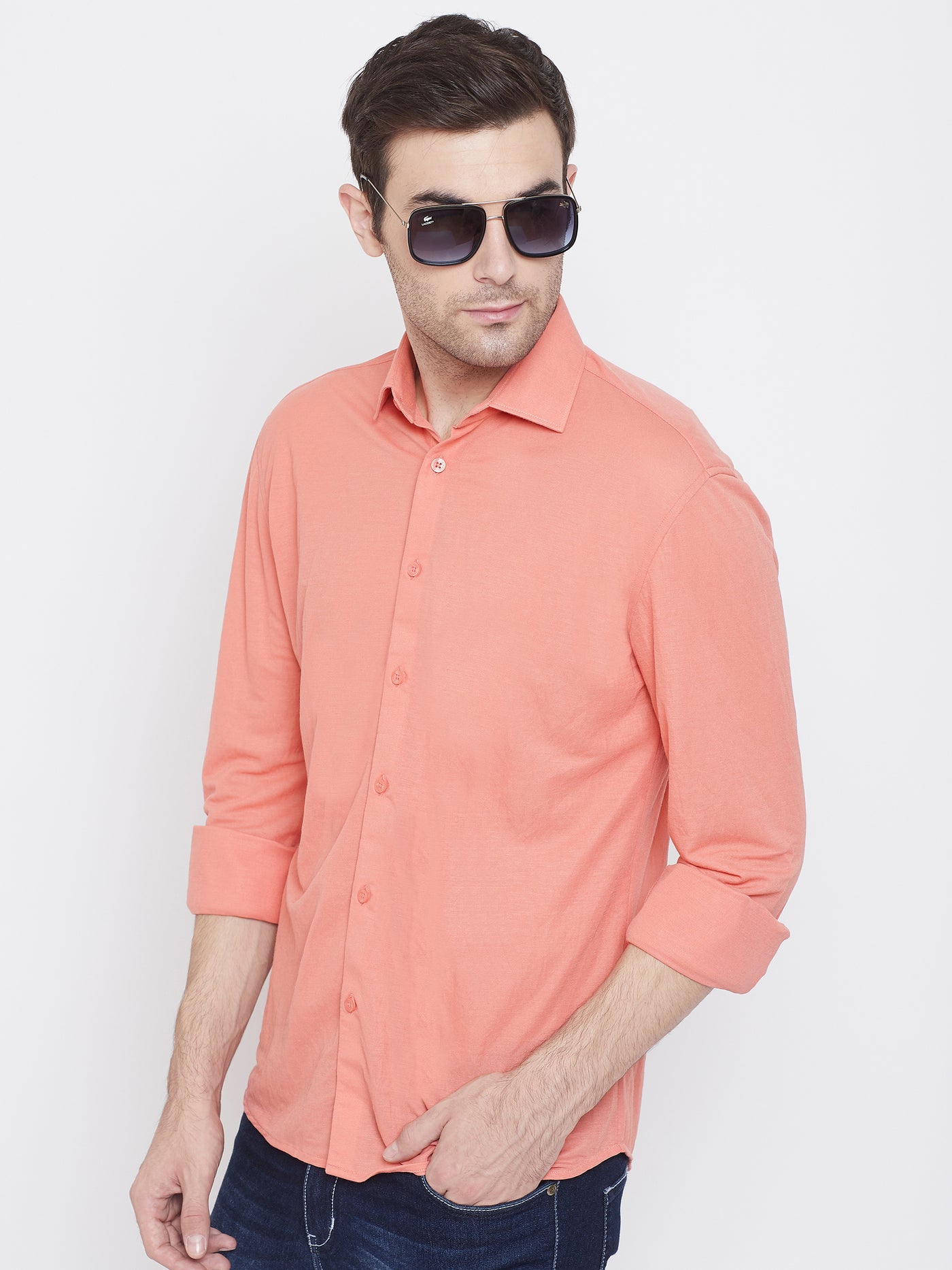 Pink Slim Fit shirt - Men Shirts