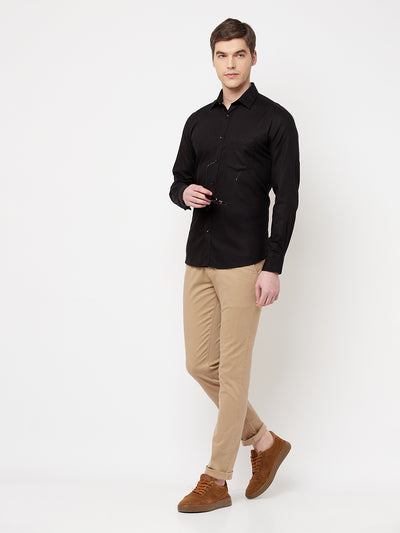 Khaki Printed Trousers - Men Trousers