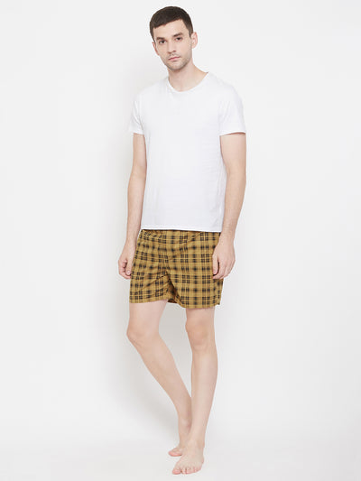 Red & Yellow Checked boxers - Men Boxers