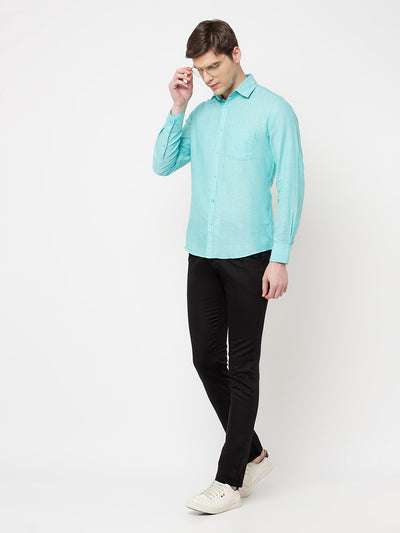 Blue Casual Shirt - Men Shirts