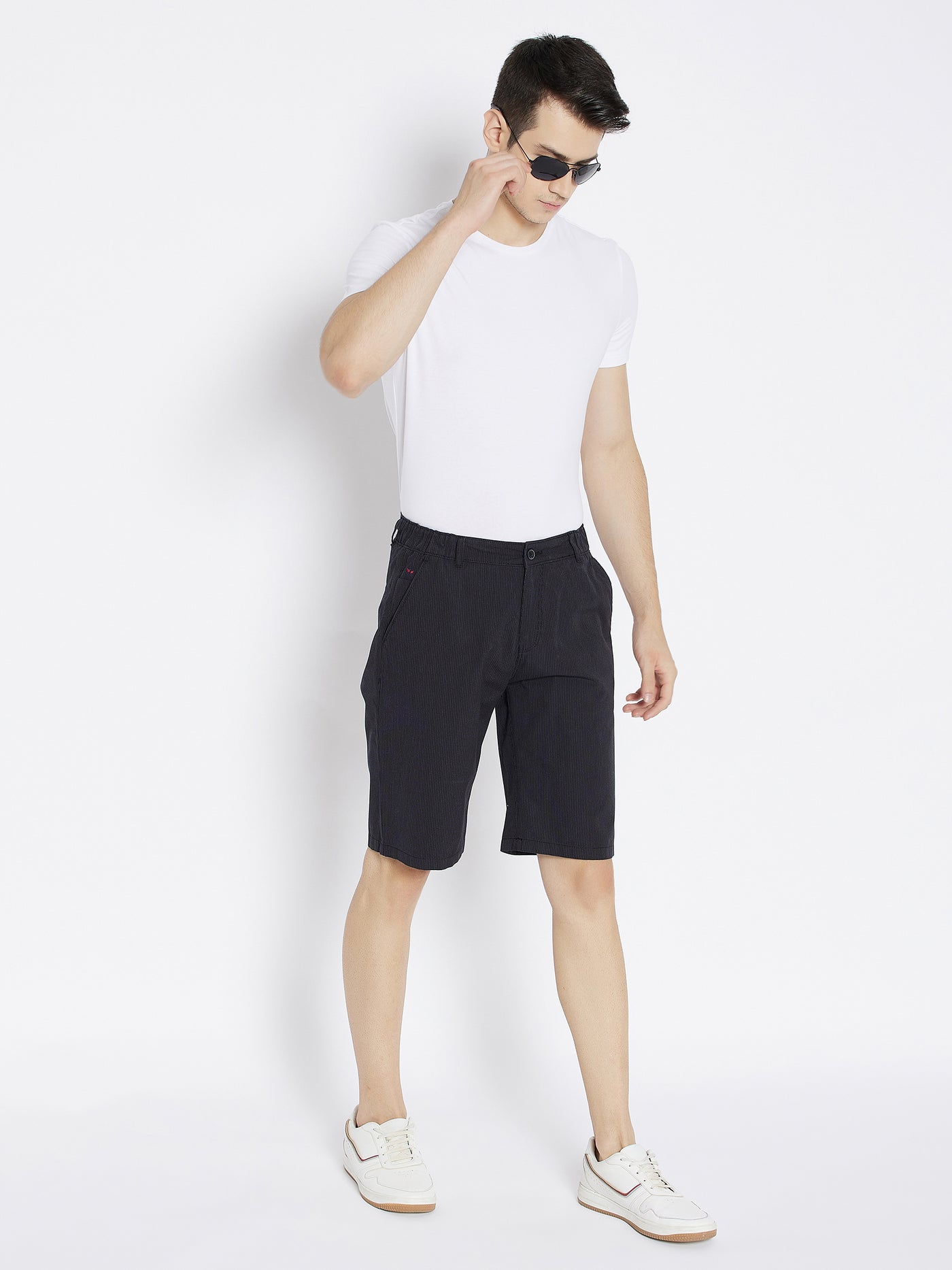 Black Slim Fit Shorts - Men Shorts