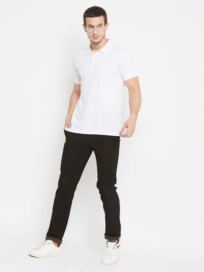 Black Slim Fit Trousers - Men Trousers