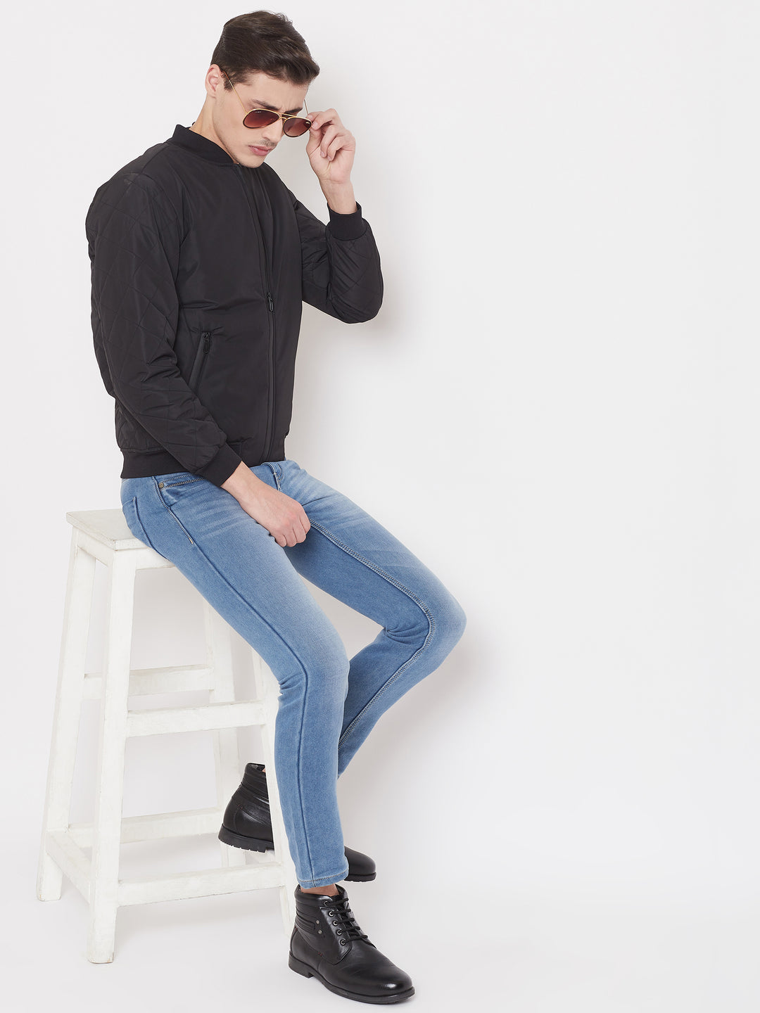 Black Mandarin Jacket - Men Jacket