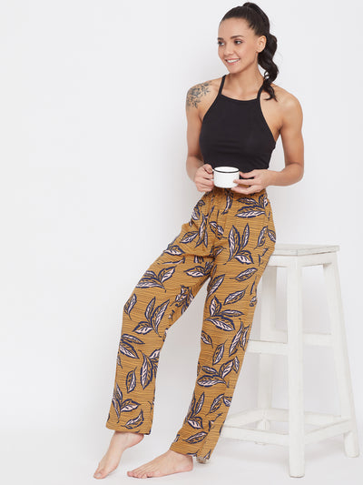Yellow Floral Lounge Pants - Women Lounge Pants