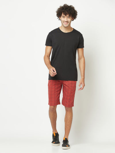  Red Plaid Shorts 