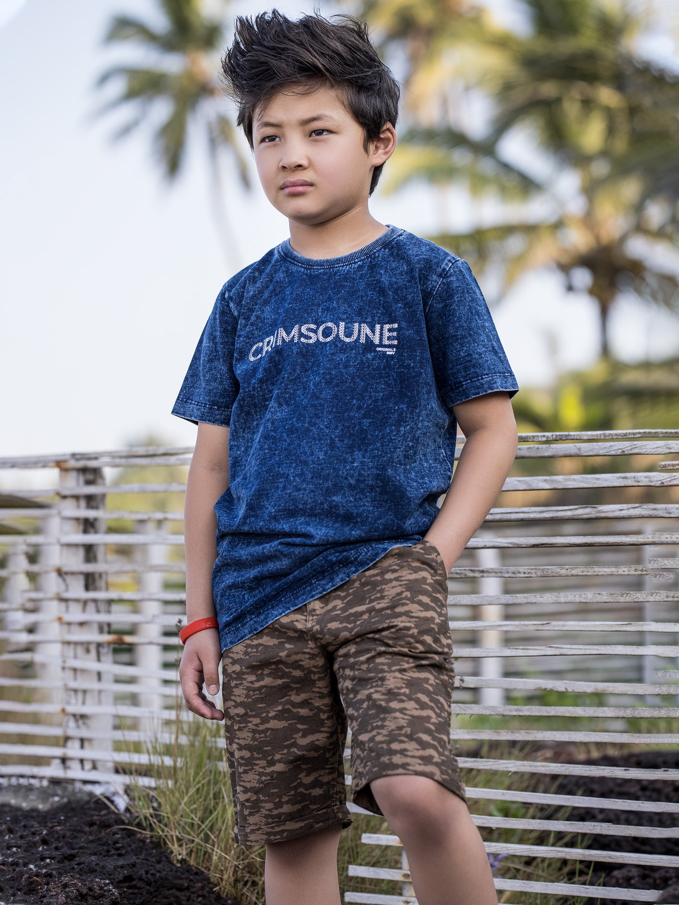 Blue Printed Round Neck T-Shirt - Boys T-Shirts