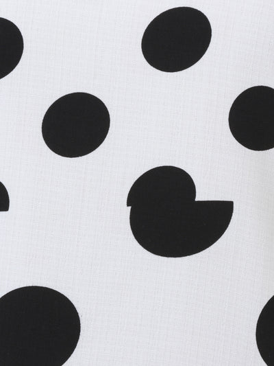 White Polka Dot Round Neck Top - Women Tops