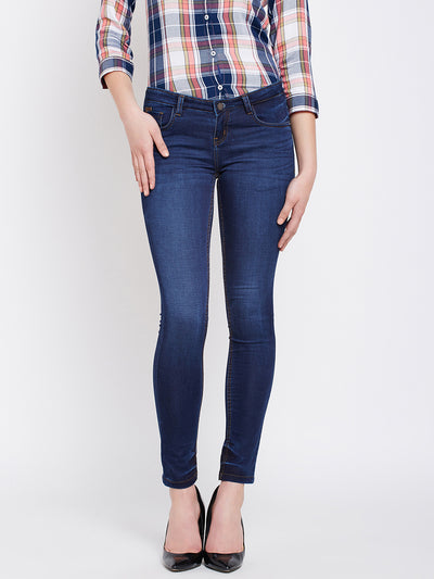 Blue Super Skinny Fit Jeans - Women Jeans