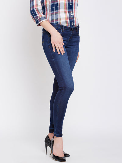 Blue Super Skinny Fit Jeans - Women Jeans