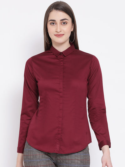 Full Sleeves Button up Shirt - Women Shirts