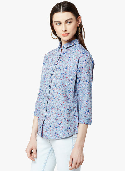 Floral Button up Shirt - Women Shirts