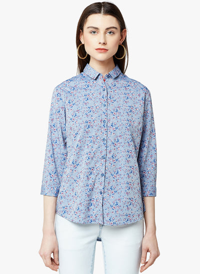Floral Button up Shirt - Women Shirts