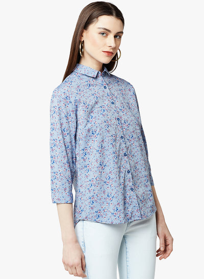 Floral Button up Shirt - Women Shirts