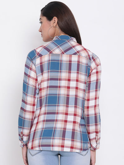 Checked Full Sleeves Shirt - Women Shirts