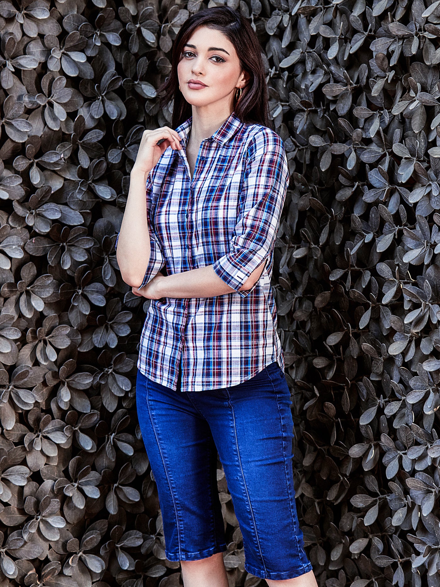 Multi Checked Slim Fit shirt - Women Shirts