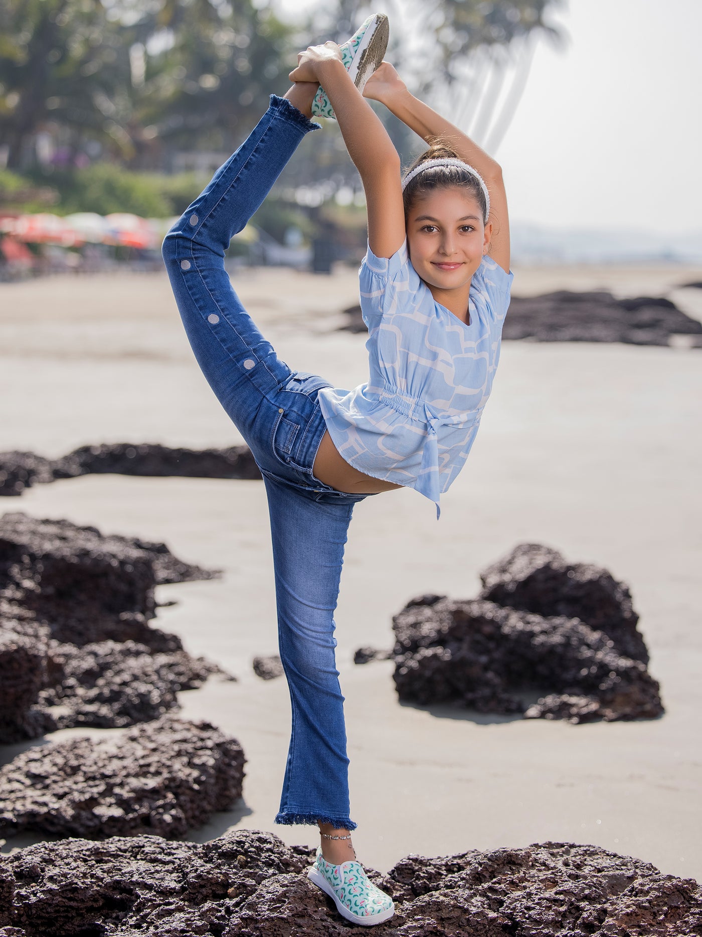 Blue Bootcut Jeans - Girls Jeans