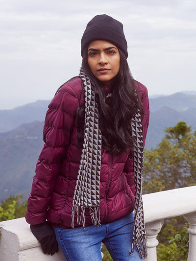 Cherry Puffer Jacket-Women Jackets-Crimsoune Club