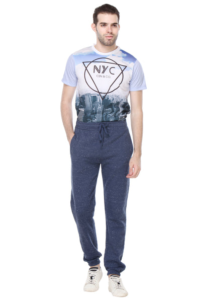 Blue Track Pants - Men Track Pants