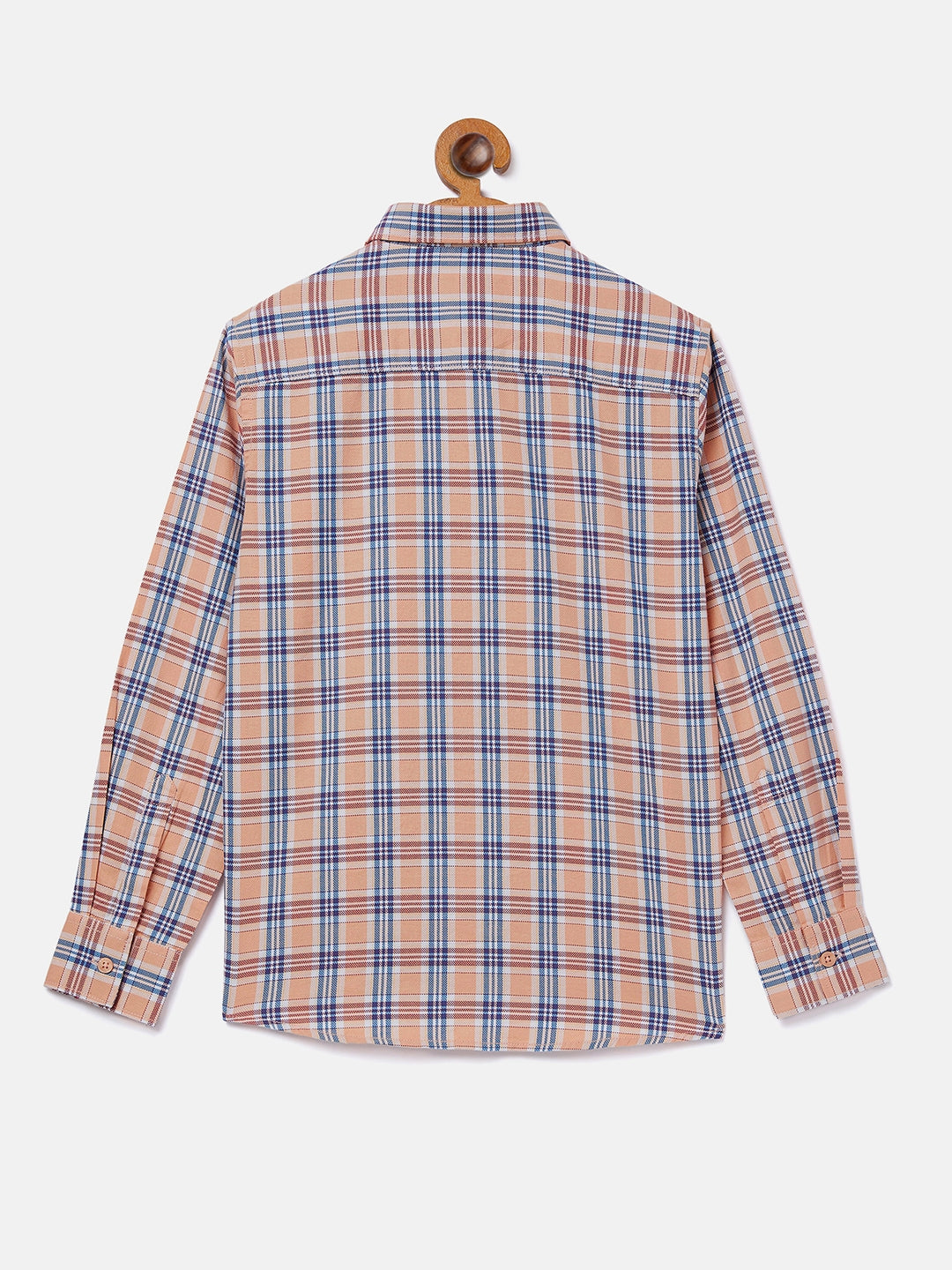 Pink Checked Full Sleeves Shirt - Boys Shirts