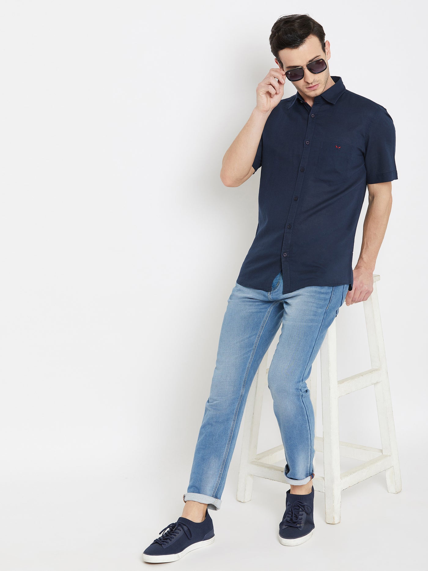 Blue Slim Fit shirt - Men Shirts